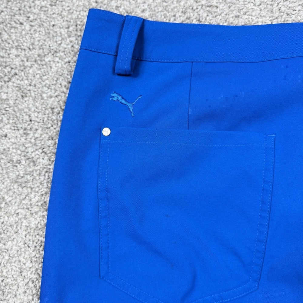 PUMA Golf Pants Men's 36x31Blue Performance Stretch 5 Pocket Straight Leg - Picture 9 of 12
